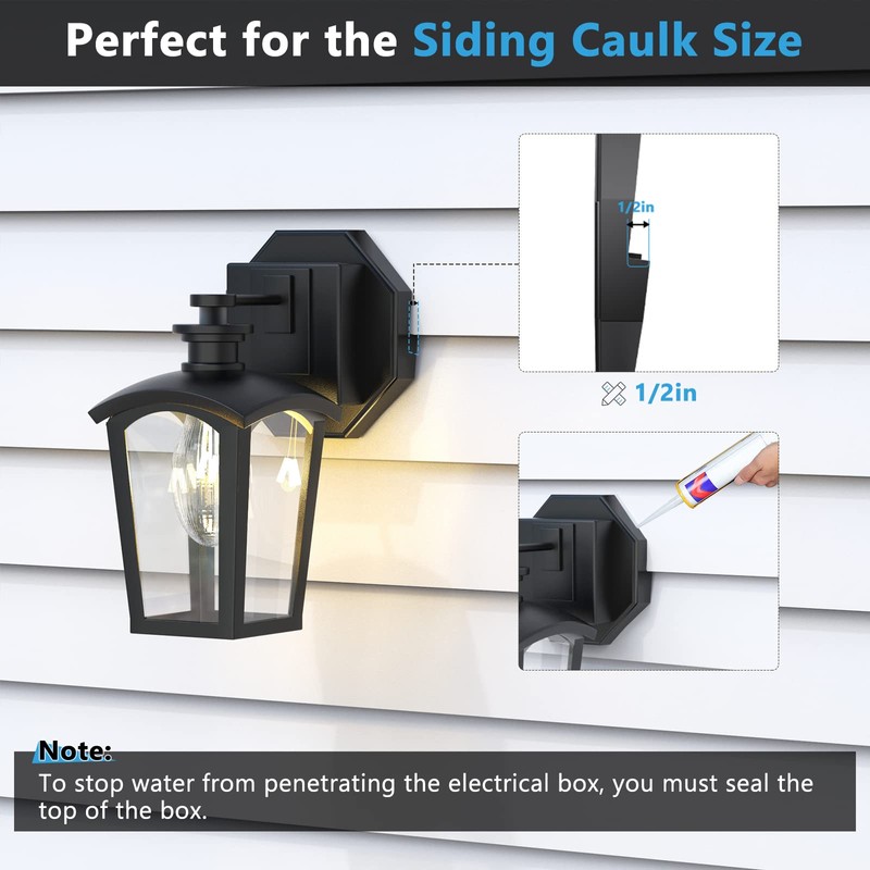 Siding Mounting Block, Siding Mounting Kit with Built-in Electrical Box,