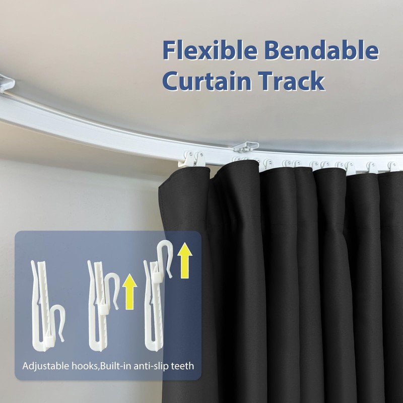 cbsroro Room Divider Curtains Ceiling Curtain Track Sets Blackout Curtains