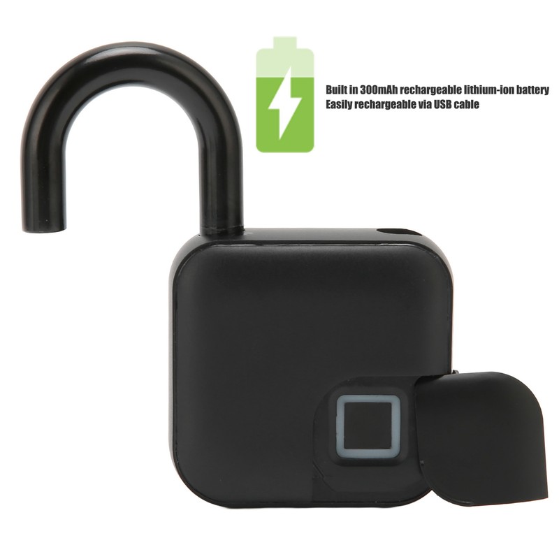 L3+ Fingerprint Padlock Professional IP55 Waterproof USB Charge Smart Bluetooth