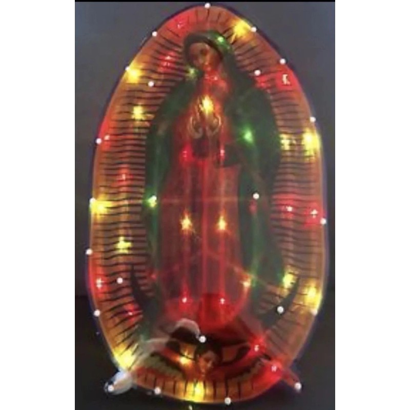 Light Up Lady Of Guadalupe Light Virgen De Guadalupe Flashing