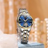 OLEVS Automatic Watches for Womens Luxury Diamond Hollow Tourbillon Womens