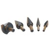 5pcs High Speed Steel Cone Step Drill Bit Metal Hole