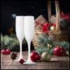 Vikko Décor White Champagne Flutes | 6 Ounce Capacity –