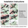 Vividwise Luggage Straps, Stretchable Luggage Connector Straps for Suitcases, Metal