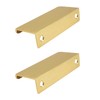CHEERYMAGIC 2 Pack Back Mount Finger Edge Pull, Concealed Handles