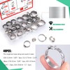 Twidec/48PCS 3/8",1/2",3/4",5/8",1" PEX Cinch Clamps Kit 5 size,Stainless Steel Pex