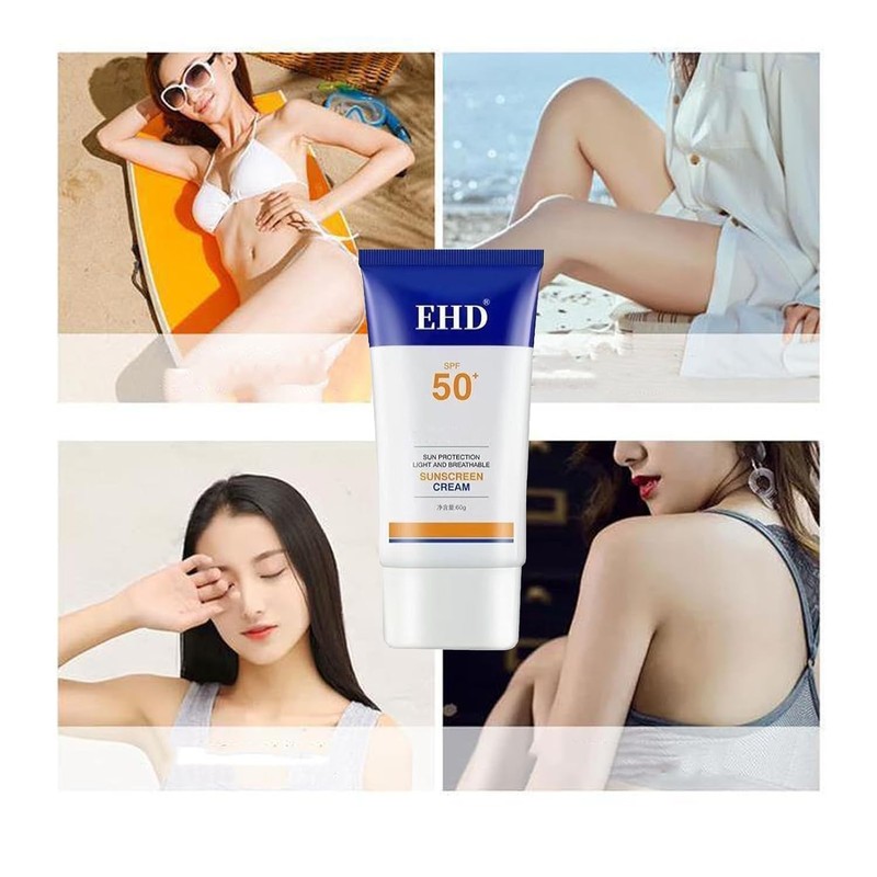 2Pcs EHD Sunscreen, Sunscreen for Face Spf 50, EHD Sunscreen