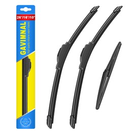 Gavimnal® 26"+16"+10" Windshield Wiper Blades Replacement For Toyota Rav4 2013 2014 2015 2016 2017 2018,All-Season Front Rear Wiper Blades(Set of 3)