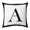 26 Letter & Sign Throw Pillow Covers Decorative Pillowcase Black/White