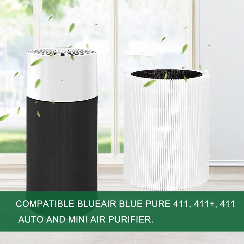 EZ SPARES Replacement Filter for Blueair Blue Pure 411 Genuine,411+,411