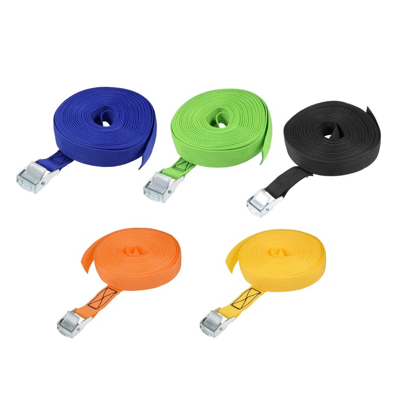 MroMax 0.98" Width x 11.48ft Length Lashing Straps Polypropylene Cam