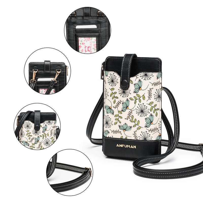 TAOSITUE Leather Small Crossbody Bags for Women Designer Cell Phone