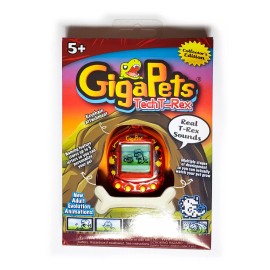 Giga Pets Tech T-Rex Digital Virtual Dinosaur Pet Toy, Red, Collector’s Edition