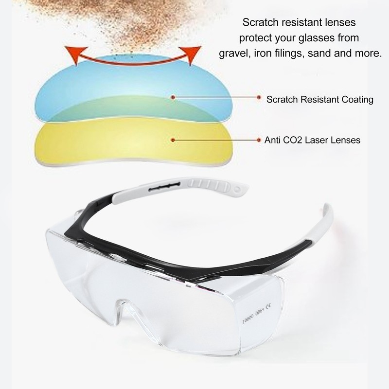 Co2 Laser Safety Glasses Professional 10600Nm Reflective Eye Protection Goggles