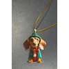 Dog with Green Hat and Red Sweater Christmas Ornament (Style