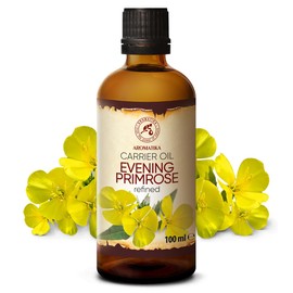 Evening Primrose Oil 100ml for Skin - Hair - Face - Body - Oenothera Biennis Oil - 100% Pure - Best Natural Moisturizer - uses Agent - Great Beauty - Spa - Relax - Bath