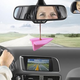 Paper Airplane Car Charm | Paper plane Car Air Fresheners - Rearview Pendant for Men and Women