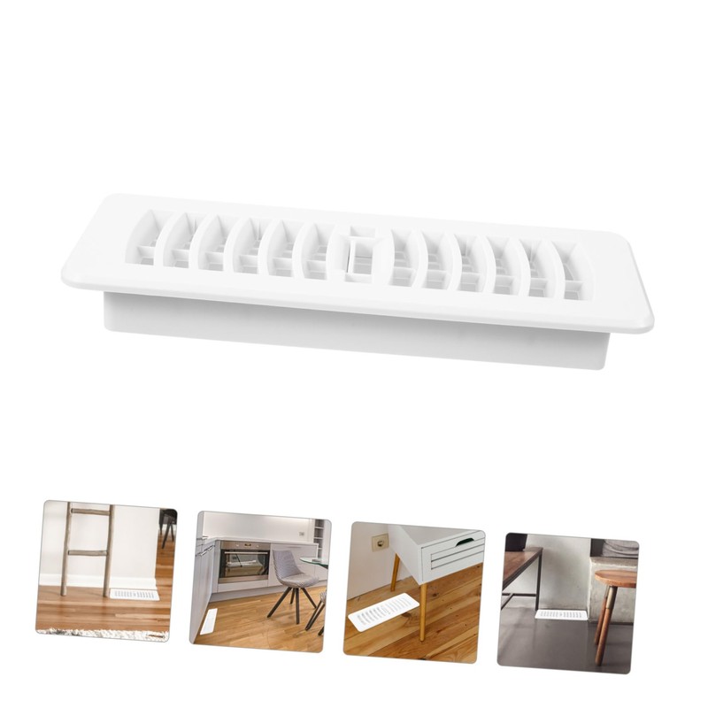 MERRYHAPY Floor Air Vent Cover White Ventilation Grille Practical Air