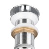 Bathroom Pop Up Drain Control Water Flow Copper Chrome Plating