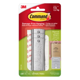 3M Command ganchos universales para cuadros con tiras establizadoras ganchos y tiras