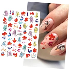 Baluue 4sets Nail Art Stickers Nail Sticker Manicure Supply Manicure Decoration 9sheets*4