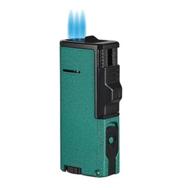 Visol Sledge Butane Torch Lighter Triple Flame Refillable Gas Lighter, Built in Punch, Fuel Window and Windproof Adjustable Flame Lighter (Shipped Without Butane)