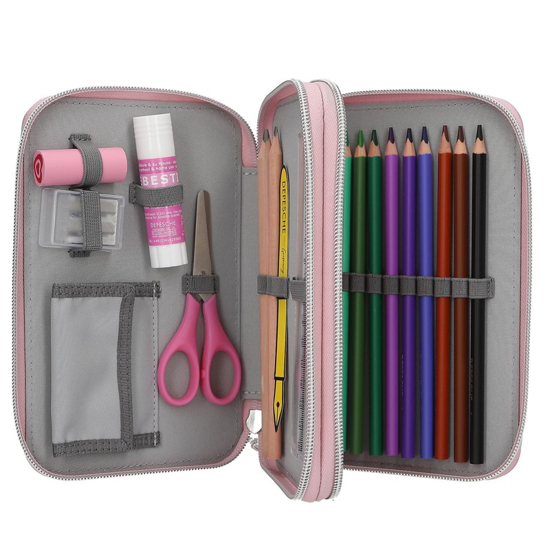 Depesche 13293 TOPModel My BFF Filled 2-Compartment Pencil Case in