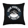 Snow Problem? No Problem! Snow Plow Throw Pillow