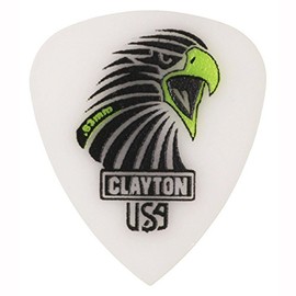 Clayton CSAS6312 Standard Sharp Acetal/Polymer Guiter Picks, 0.63 mm, Set of 12 Pieces