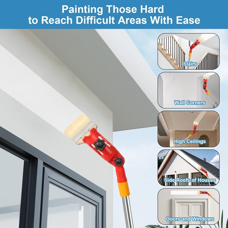 prota Multiangle Paint Brush Extender Holder Extendable Paint Brush, Universal