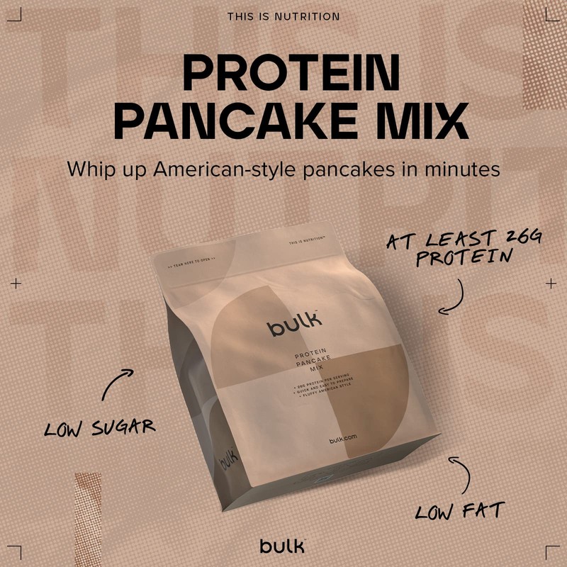 Bulk High Protein Pancake Mix, Maple, 500 g