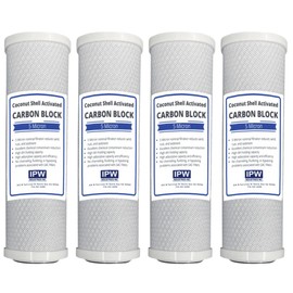 4-Pack Compatible for WaterPur CCI10CLW12 Activated Carbon Block Filter - Universal 10 inch Filter for WaterPur CCI-10-CLW12 Water Filter Housing by IPW Industries Inc.