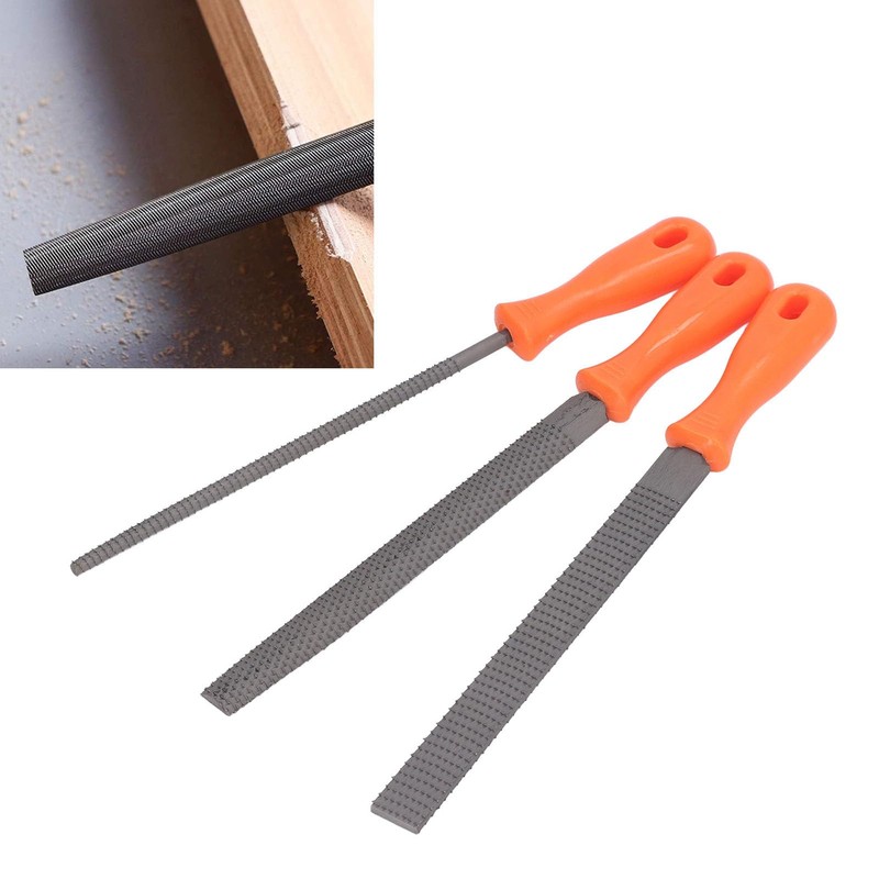 Wood Rasp File Set for 3Pcs Alloy Semi Round Woodworking