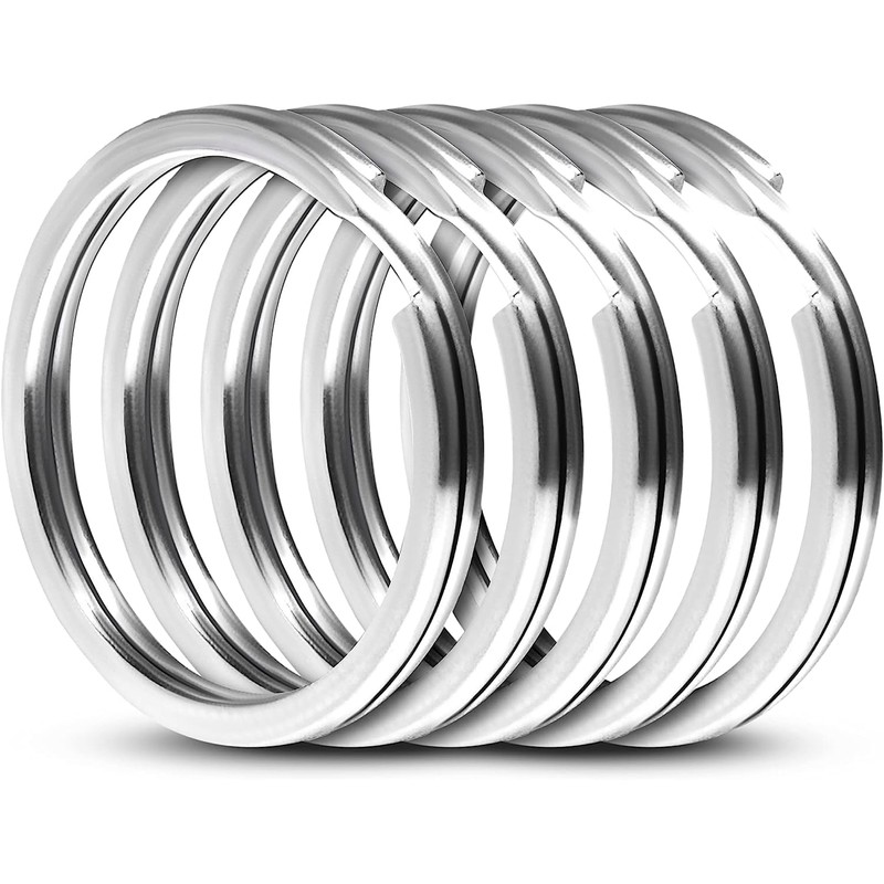10 Pcs Round Key Rings 25 mm Stainless Steel Round