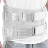 Steel Plate Compression Waist Training Belt Lower Back Brace Adjustable