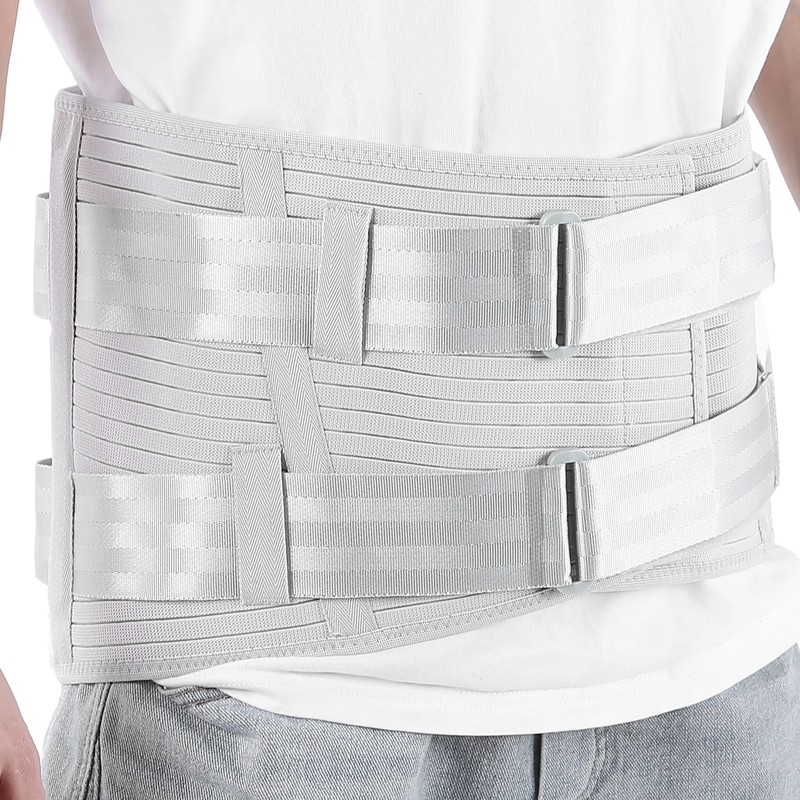 Steel Plate Compression Waist Training Belt Lower Back Brace Adjustable