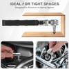 10-In-1 Angled Ratchet Screwdriver Set，90 Degree Right Angle, Angled and