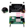 GeeekPi Aluminum Alloy CNC Heatsink Active Cooler with Cooling Fan