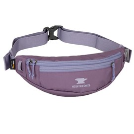 Mountainsmith Swoop Lumbar Waist Fanny Hip Pack, Running, Hiking, Travel, Dog-Walking, Outdoor Activities with 2 Zippered Pockets, Black Plum, One Size