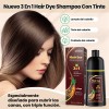 Shampoo Con Tinte Hair Dye Natural Jengibre Para Cubre Canas