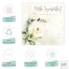 Ruby Ashley With Sympathy White Roses Condolence Card - Sympathy,