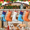 LaRandom 12 Pcs Dog Paw Christmas Stockings and Ornaments 15"