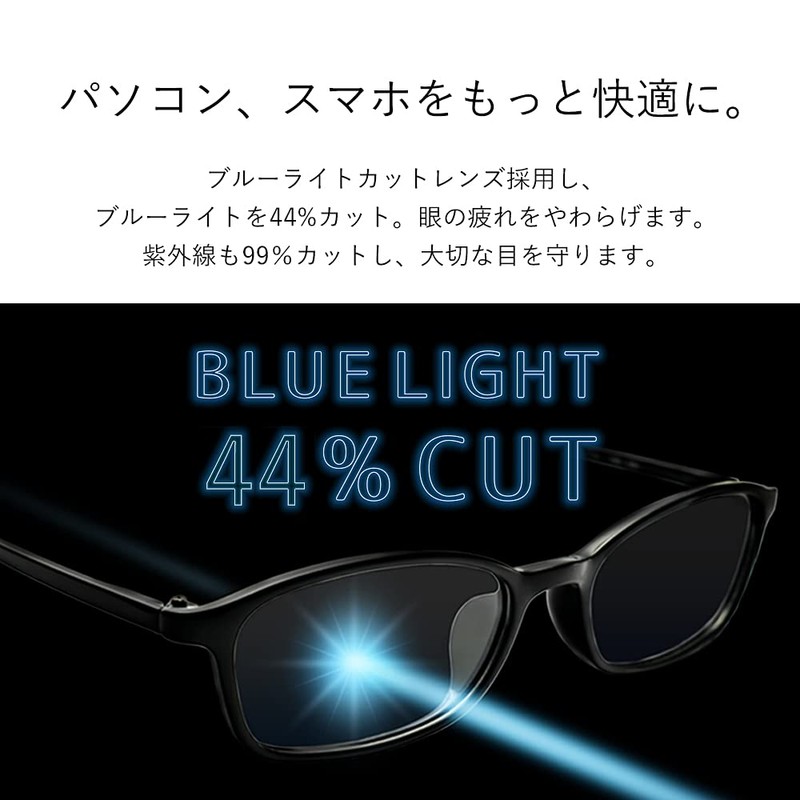 LANCETTI 老眼鏡 メンズ おしゃれ ブルーライトカット 度数 2.5 シルバーマット LC-R701