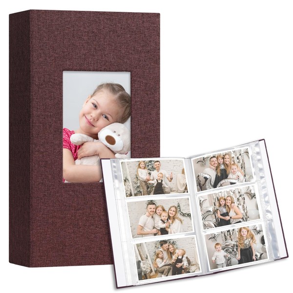 Vienrose Photo Album 4x6 holds 600 Photos 2 Pack, Baby
