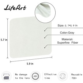 Eyeglasses Cleaning Cloths, Screens, Lens Wipe for All Electronic Device Screens(8 Pack Anti-Fog Wipe)