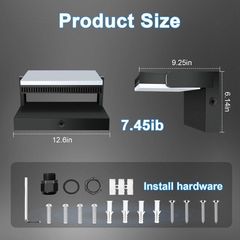ledmo 150W LED Flood Light with 360° Rotatable Head, 5000K