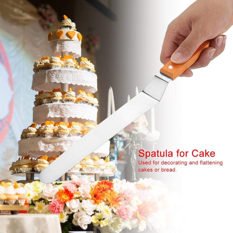 Espátula de Acero Inoxidable para Pasteles, Espátula de Angulo, Espátula