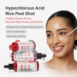 Medicube Peel Shot with Hypochlorous Acid Gentle Exfoliating Serum for Dead Skin Cells & Pores, Blackheads & Excess Sebum Control Rice Extract, Panthenol for Hydrating & Smoothing Care 2.7 Fl.oz