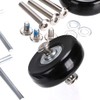 SUMNACON 4pcs 45x18mm Luggage Suitcase Replacement Wheels Rubber Castors Bearings