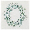 Botanical Wreath Napkins | Green Floral Wedding Birthday Tea Party